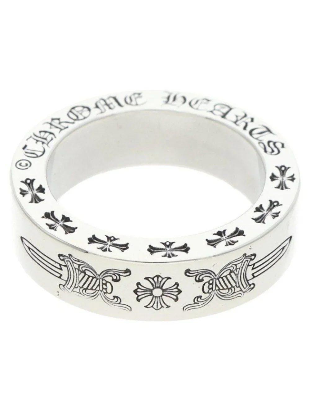 Chrome Hearts Spacer Dagger Silver Ring